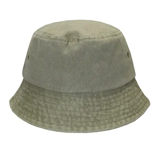 #142870KK - Bucket hat pigmentado prelavado caqui - Vista 1