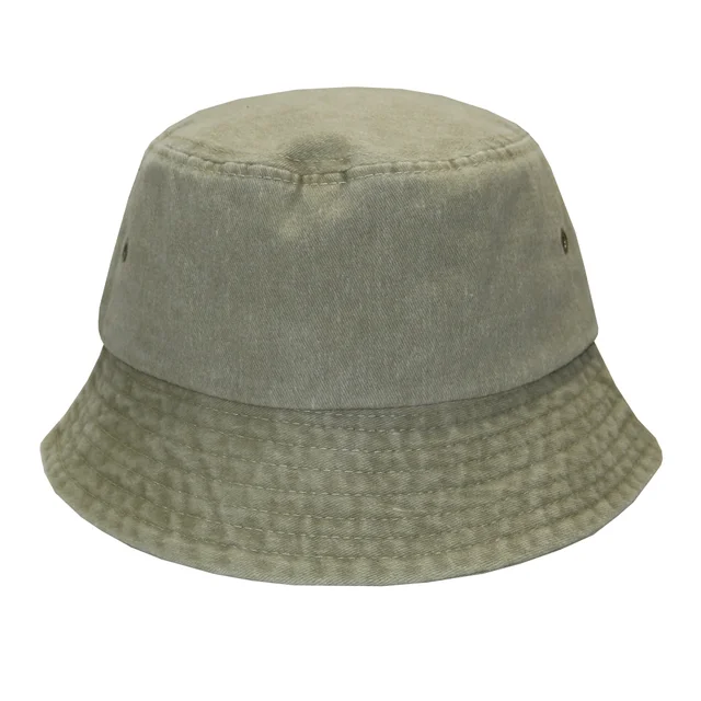 #142870KK - Bucket hat pigmentado prelavado caqui
