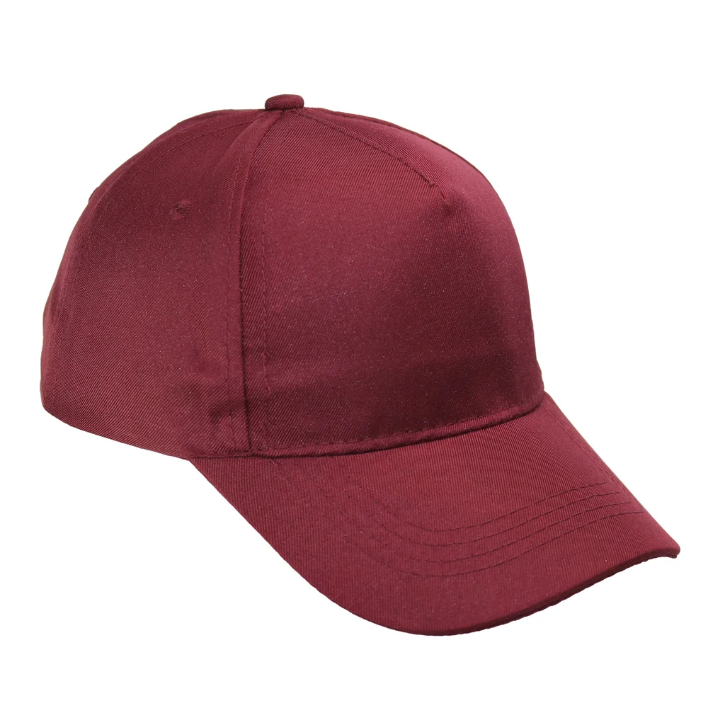 #1254br - GORRA LISA INFANTIL 5 GAJOS VISERA CURVA