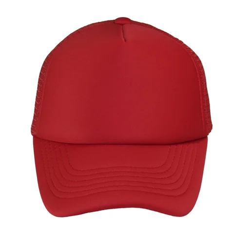 #105141RDRDRD - TRUCKER VISERA CURVA ADULTO ROJA