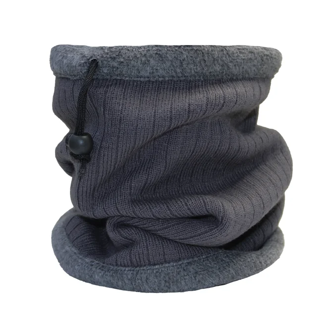 #561290GR - Cuello Tejido con peluche gris