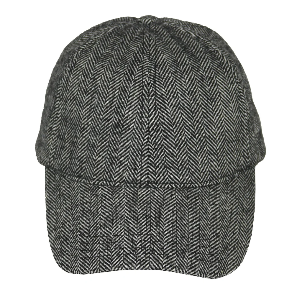 #108840BK - Gorra 6 gajos espigada negra