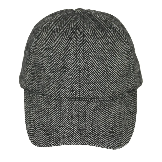 #108840BK - Gorra 6 gajos espigada negra