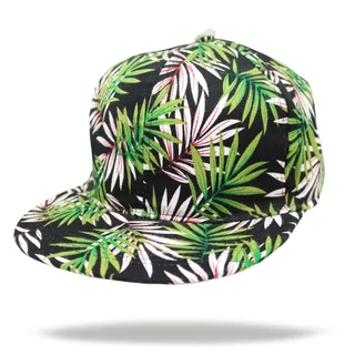 #10-747-0 - Gorra visera plana palmas fondo negro - Vista 5