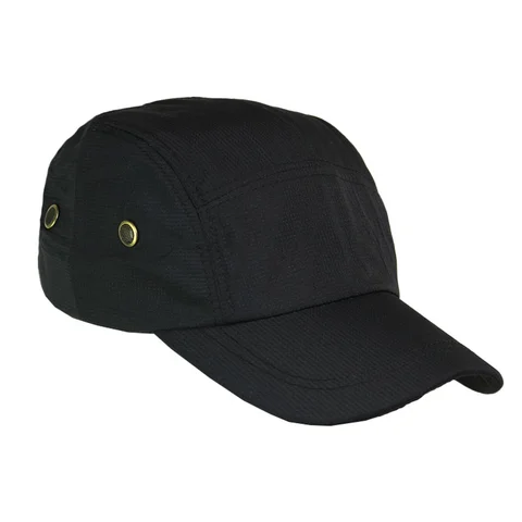 #108580BK - Gorra negra de poliester visera curva