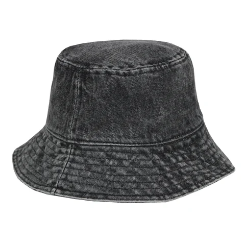 #143050BK - Piluso de jean negro lavado laser