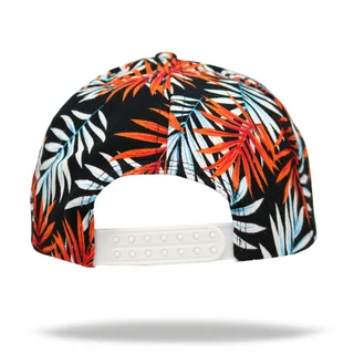 #10-747-0 - Gorra visera plana palmas fondo negro - Vista 4