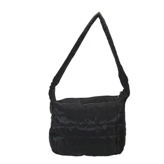 #271042BK - Tote bag puffer negro - Vista 1