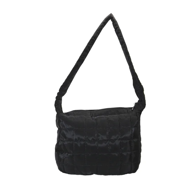 #271042BK - Tote bag puffer negro