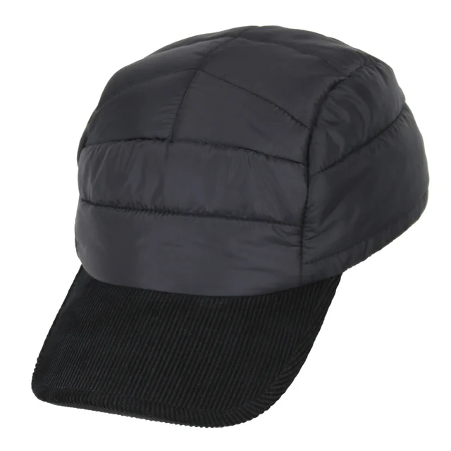 #521410BK - Gorra 5 paneles puffer negro