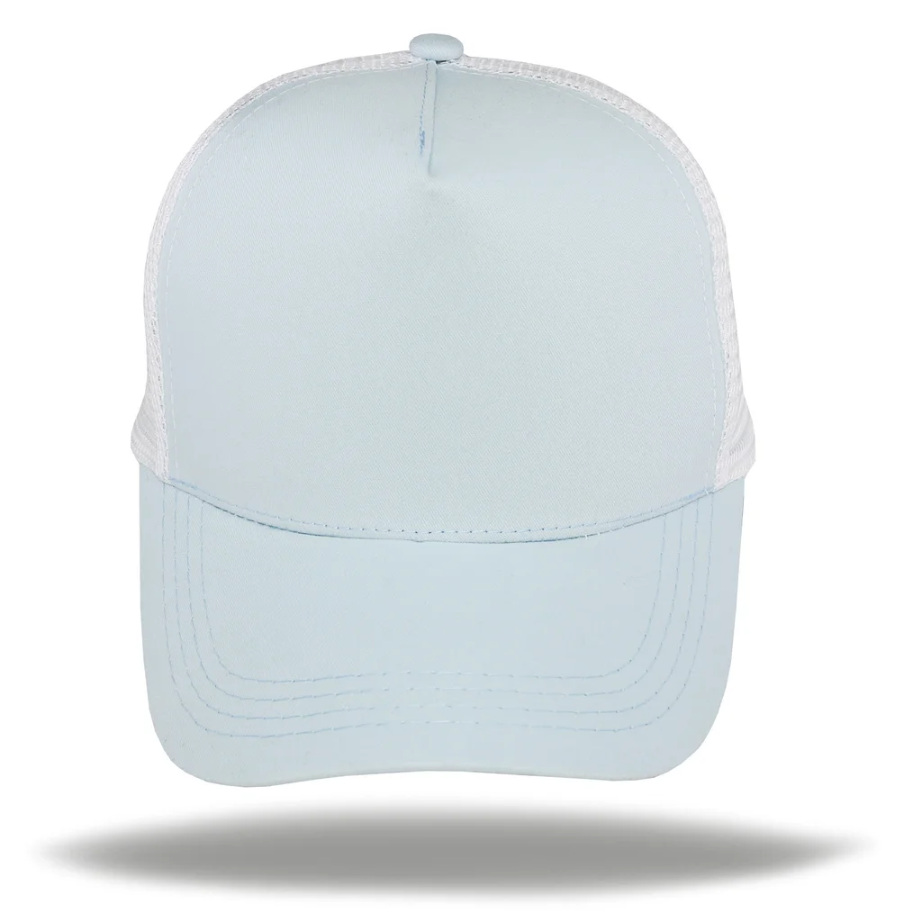 #108372CLWH - Gorra trucker premium 5 gajos visera curva