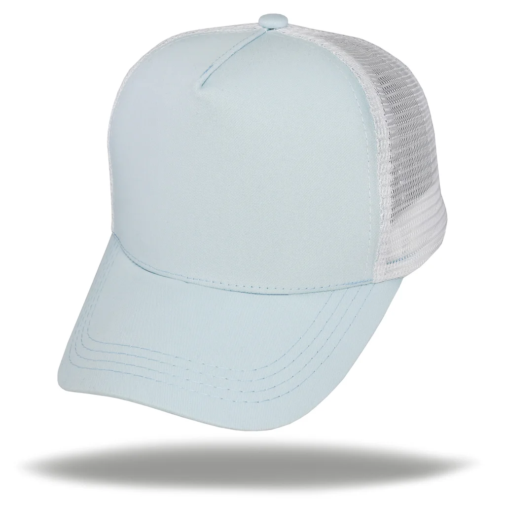 #108372CLWH - Gorra trucker premium 5 gajos visera curva