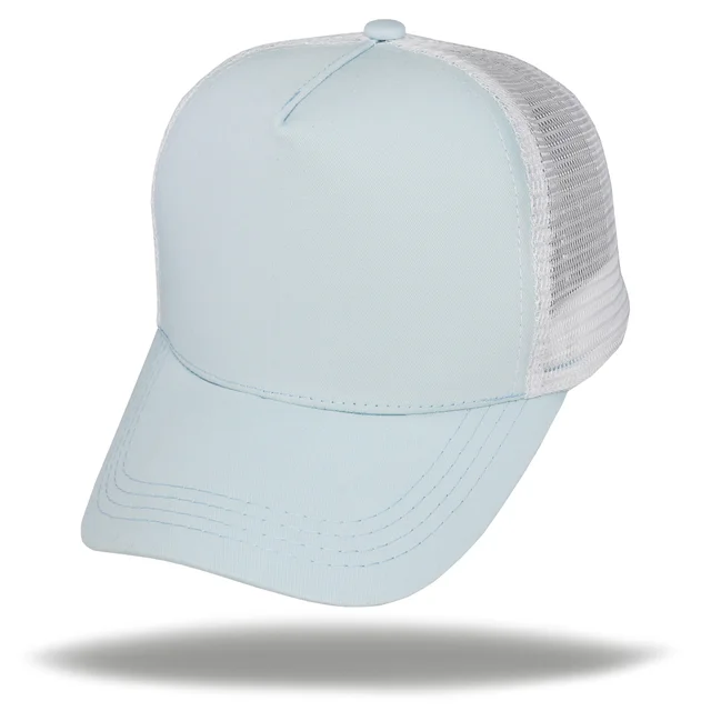 #108372CLWH - Gorra trucker premium 5 gajos visera curva
