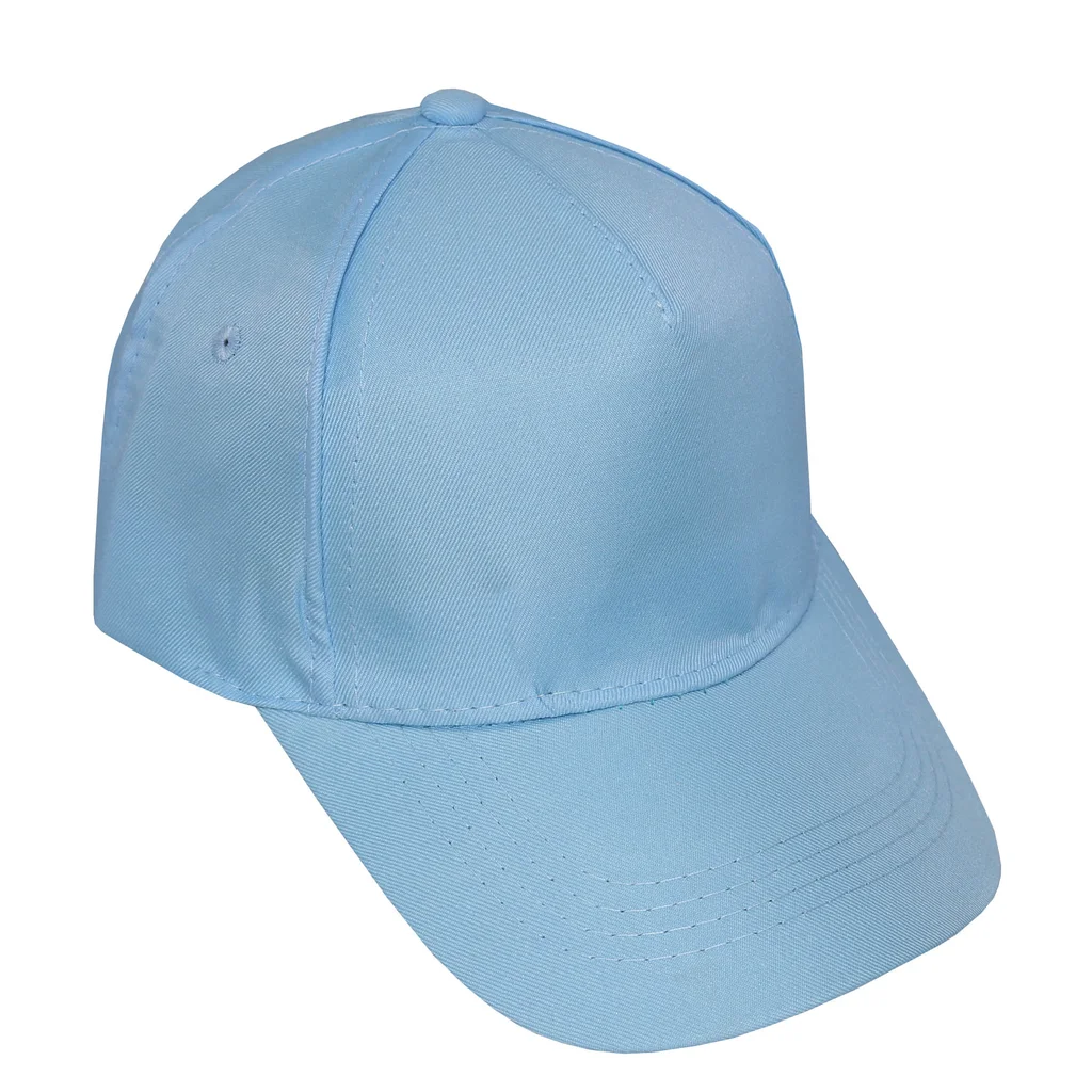 #1254cl - Gorra infantil visera curva 5 gajos celeste
