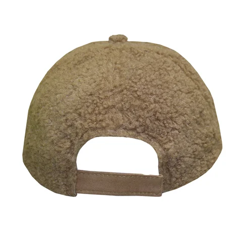 #108620BG - Gorra 6 gajos de corderito beige