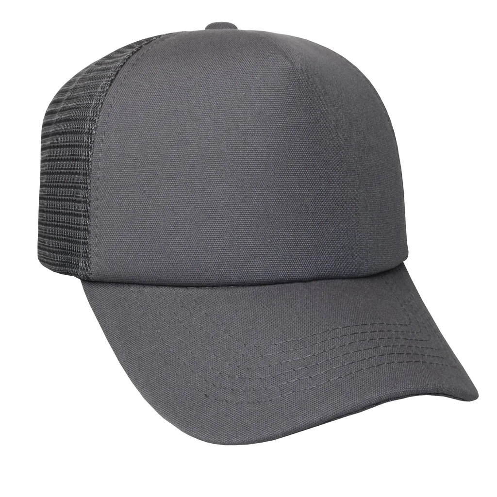 #106940DG - Gorra trucker microcamvas de adulto visera curva.