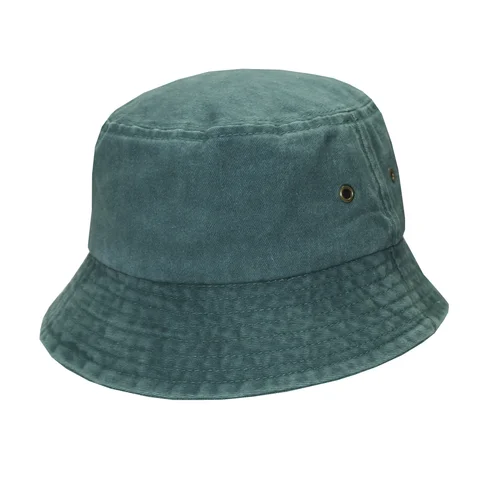 #142870MG - Bucket hat pigmentado prelavado verde
