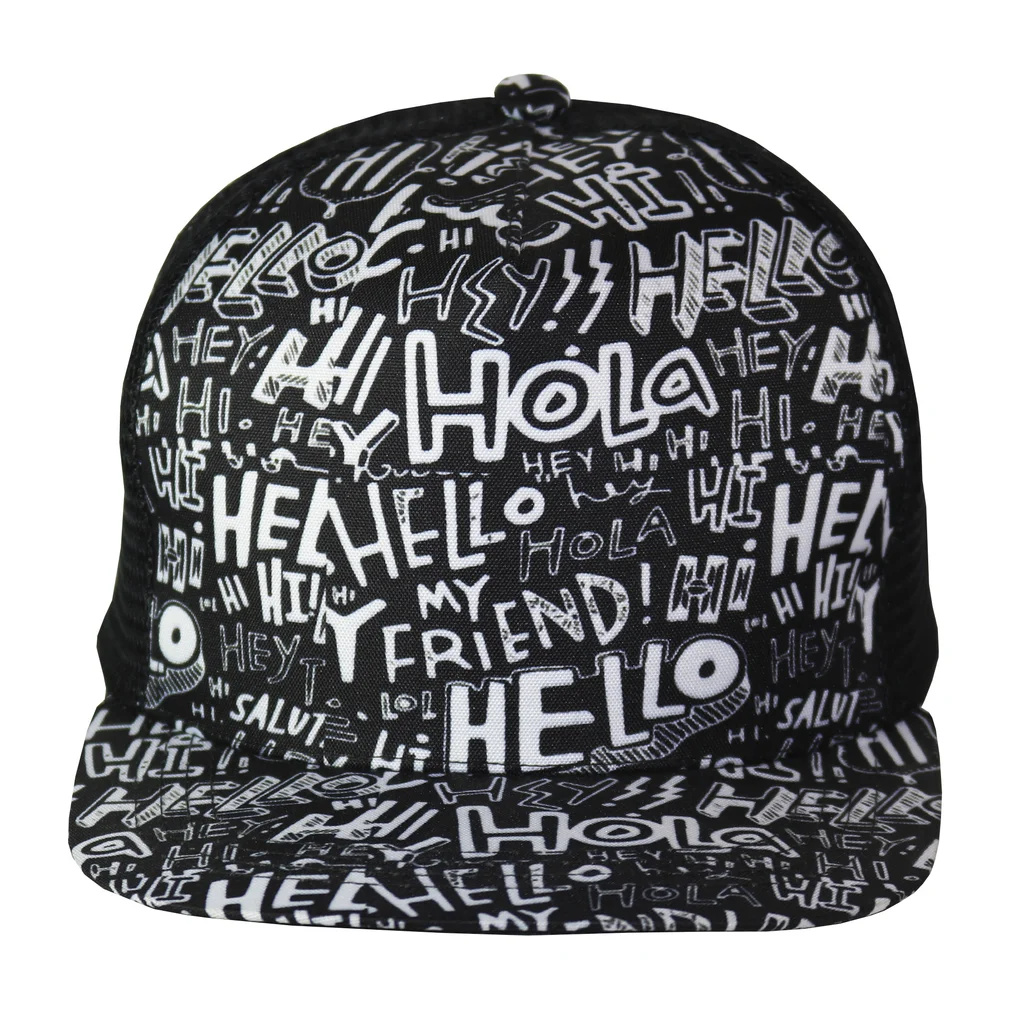 #351101VEIASBNE - Gorra trucker sublimada visera semi curva.