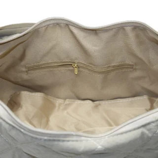 #271062BG - Tote bag puffer con cierres beige - Vista 2