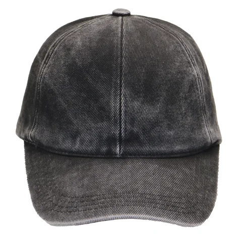 #108710BK - Gorra jean de adulto visera curva ajuste de hebilla