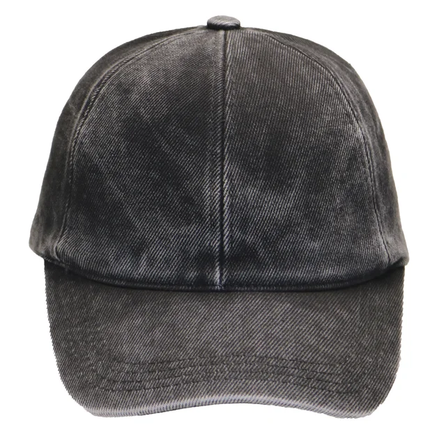 #108710BK - Gorra jean de adulto visera curva ajuste de hebilla