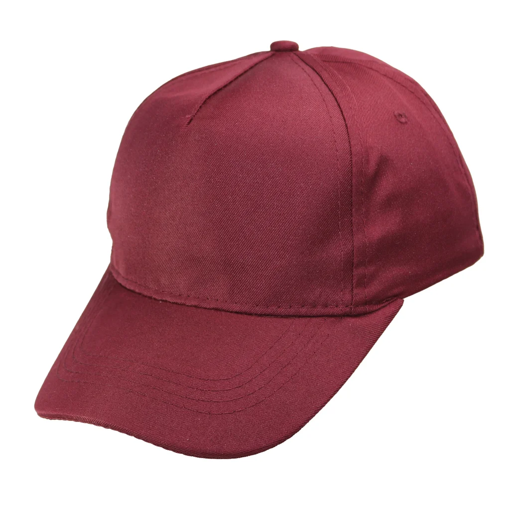 #1254br - GORRA LISA INFANTIL 5 GAJOS VISERA CURVA
