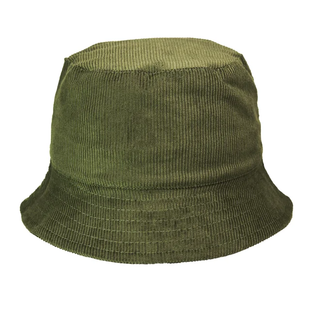 #143020MG - Piluso de corderoy básico con forrería verde militar.