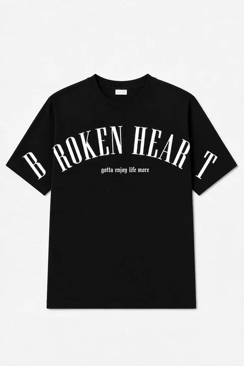 Remera manga corta Broken Heart Teens