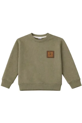 Buzo niño de darlon morley con interior de patagonia, bien Abrigado, con aplique combinado - Vista 2