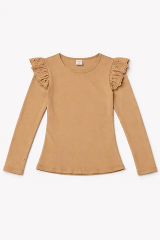 Remera manga larga Brodery calado ancho Kids - Vista 6