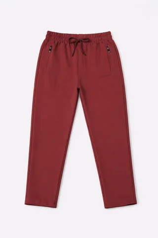 Pantalón de niño rustico liso recto con cierres con tirantes - Vista 3