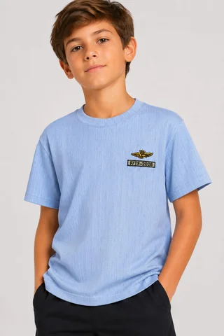 Remera Manga Corta Entramada Kids - Vista 1