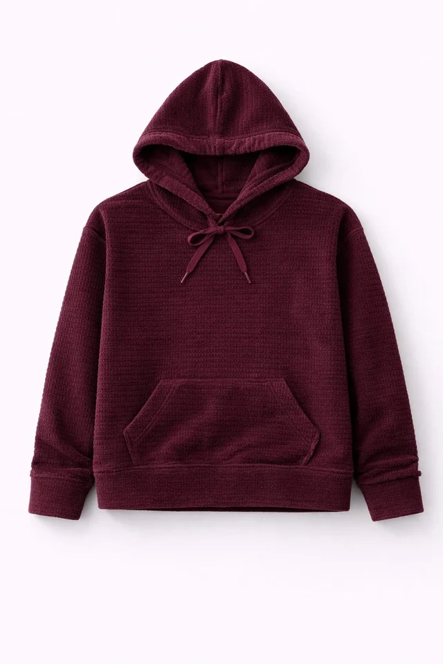 Conjunto de plush infantil bifaz con buzo con capucha y pantalón