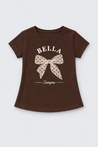 Remera Manga Corta Moño Lunares Kids - Vista 6