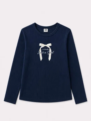 Remera manga larga Just a Girl Kids - Vista 5