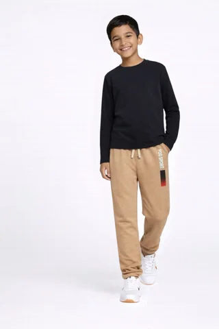 Pantalon de niño rustico frizado con estampa degrade - Vista 1