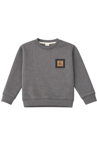 Buzo niño de darlon morley con interior de patagonia, bien Abrigado, con aplique combinado - Vista 4