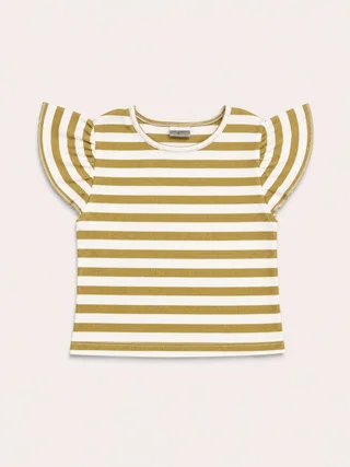 Remera Manga Corta Rayada Volados Kids - Vista 5