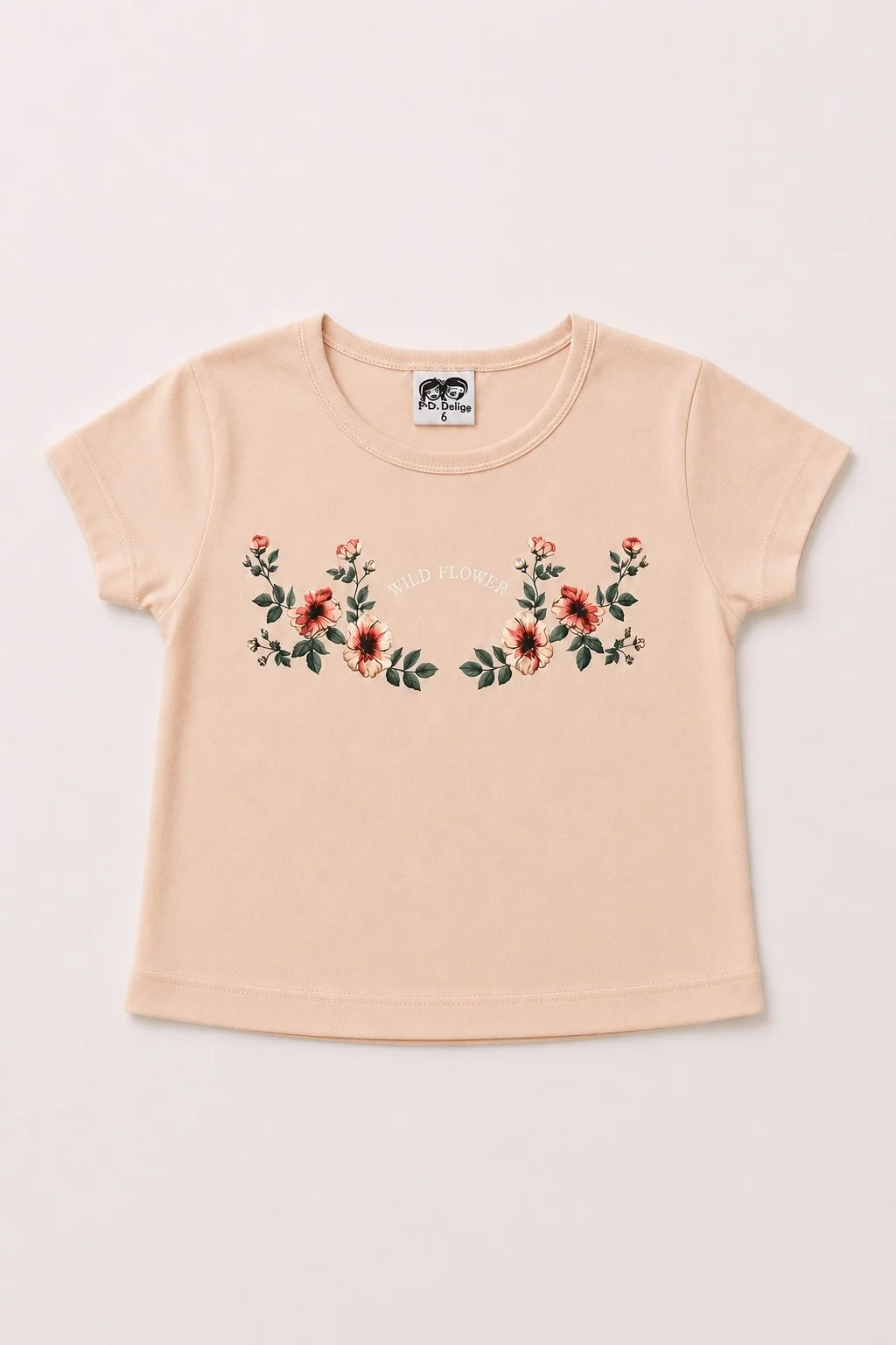 Remera Manga Corta Wild Flower Kids