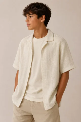 Camisola Lino Bordada Kids - Vista 1