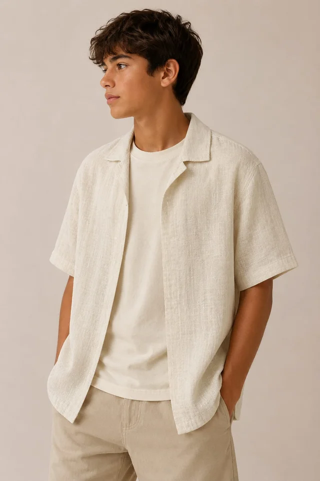 Camisola Lino Bordada Kids