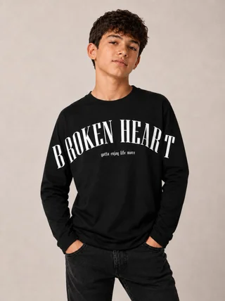 Remera manga larga Broken Heart Kids - Vista 1