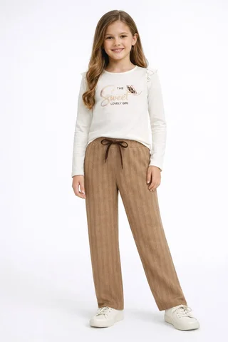 Pantalon de morley diesel recto, gamuzado con elastico y cordon - Vista 1