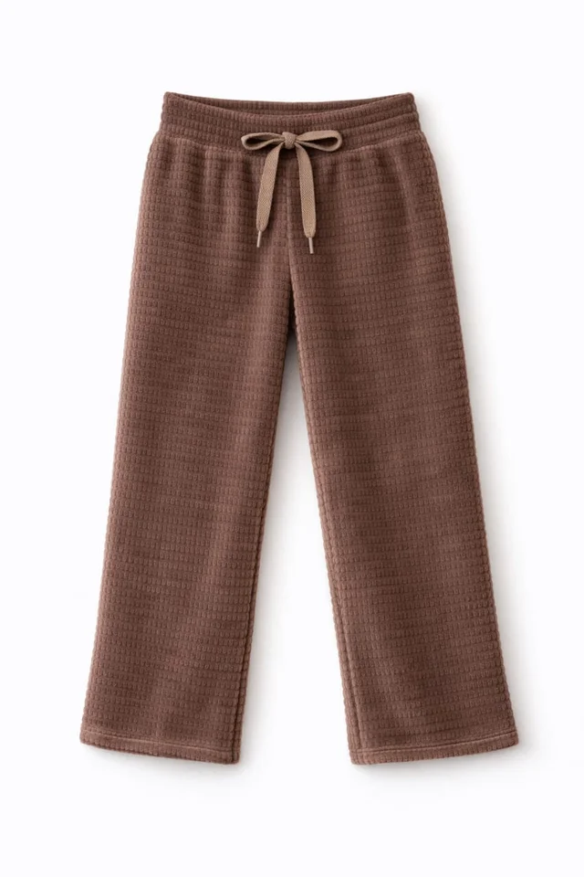 Pantalón teen plush bifaz súper suave con cordon