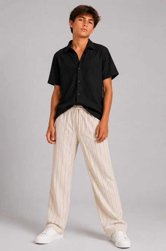 Pantalón Lino Rayado Teens