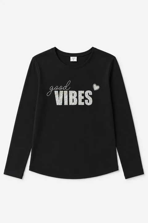 Remera manga larga Good Vibes Kids