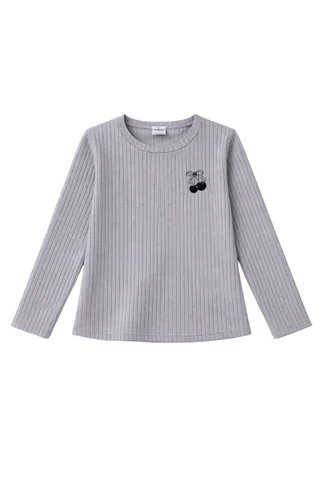 Remera manga larga de nena de morley gamuzado con bordado  - Vista 3