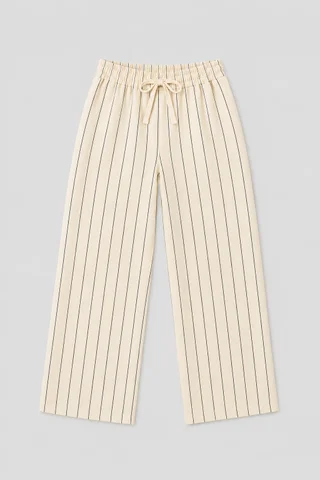 Pantalón Lino Rayado Teens - Vista 2