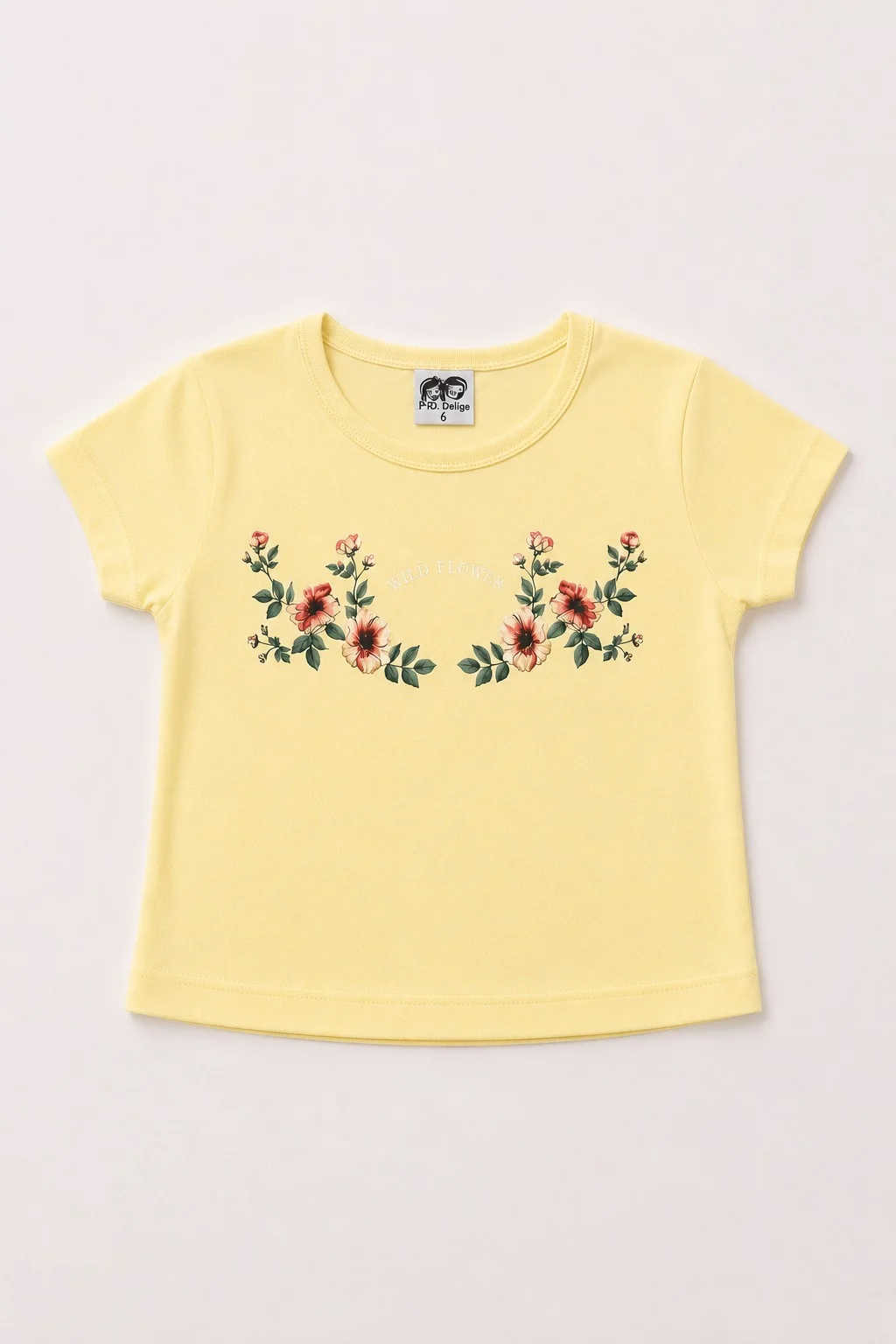 Remera Manga Corta Wild Flower Kids