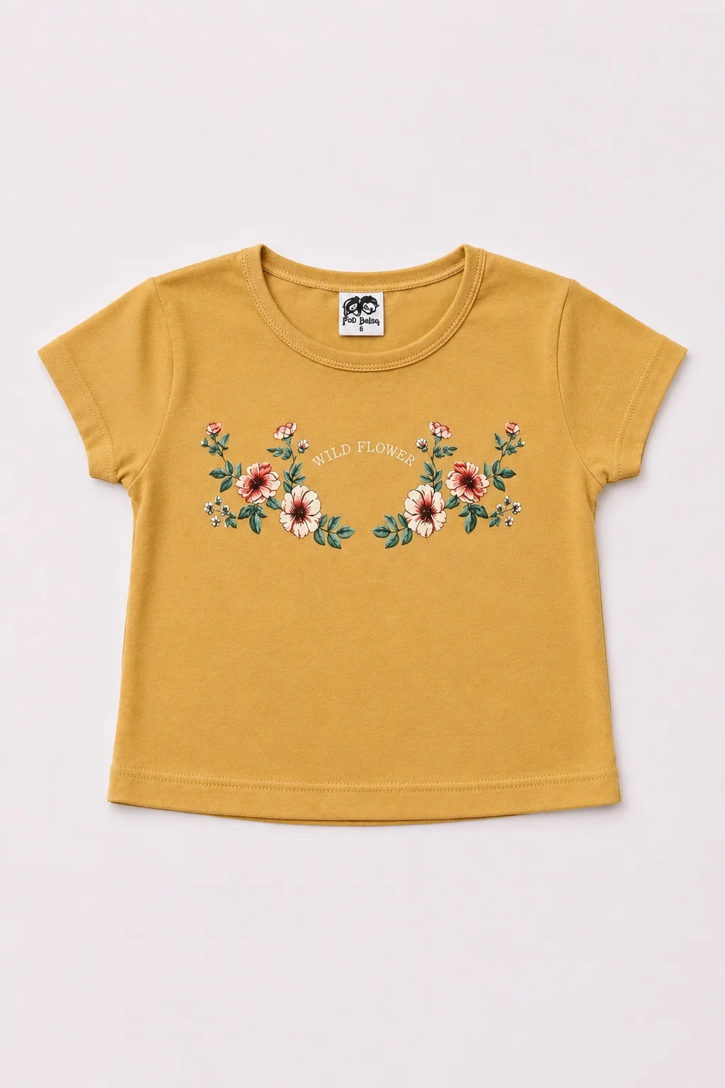 Remera Manga Corta Wild Flower Teens